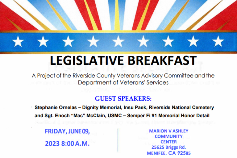 LEGISLATIVE BREAKFAST