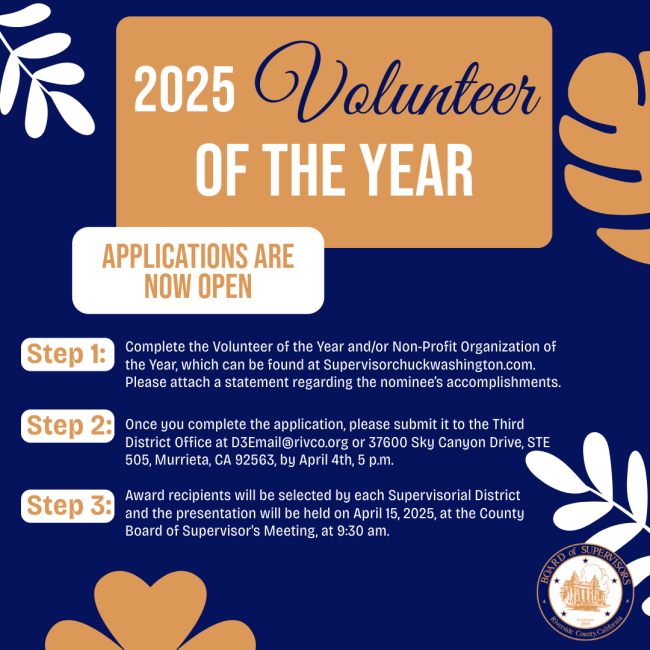 2025 Volunteer of the year 