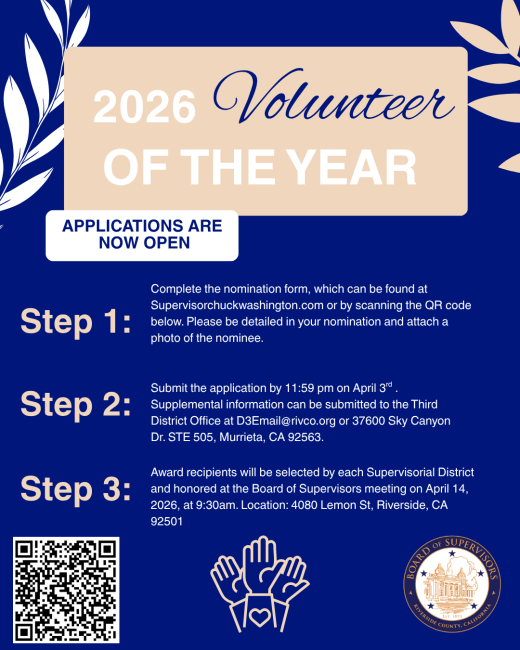 Volunteer of the Year Flyer